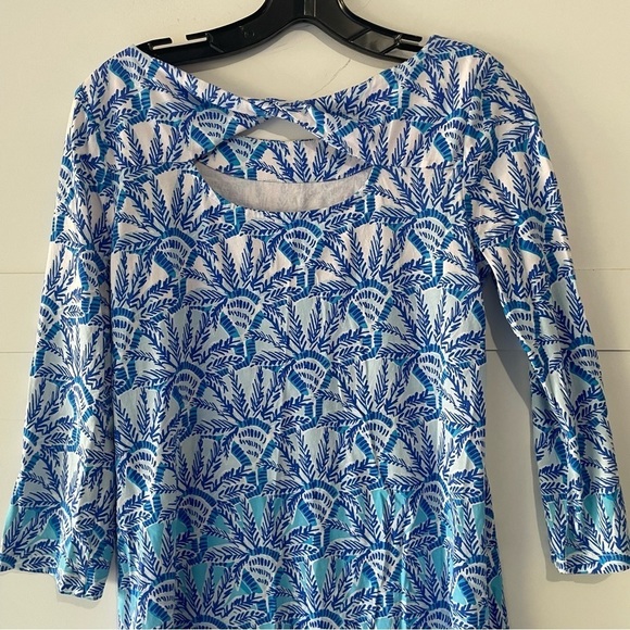 Lilly Pulitzer Bay One of a Kind Engineered Dress Whisper Blue 30152 - Picture 7 of 11